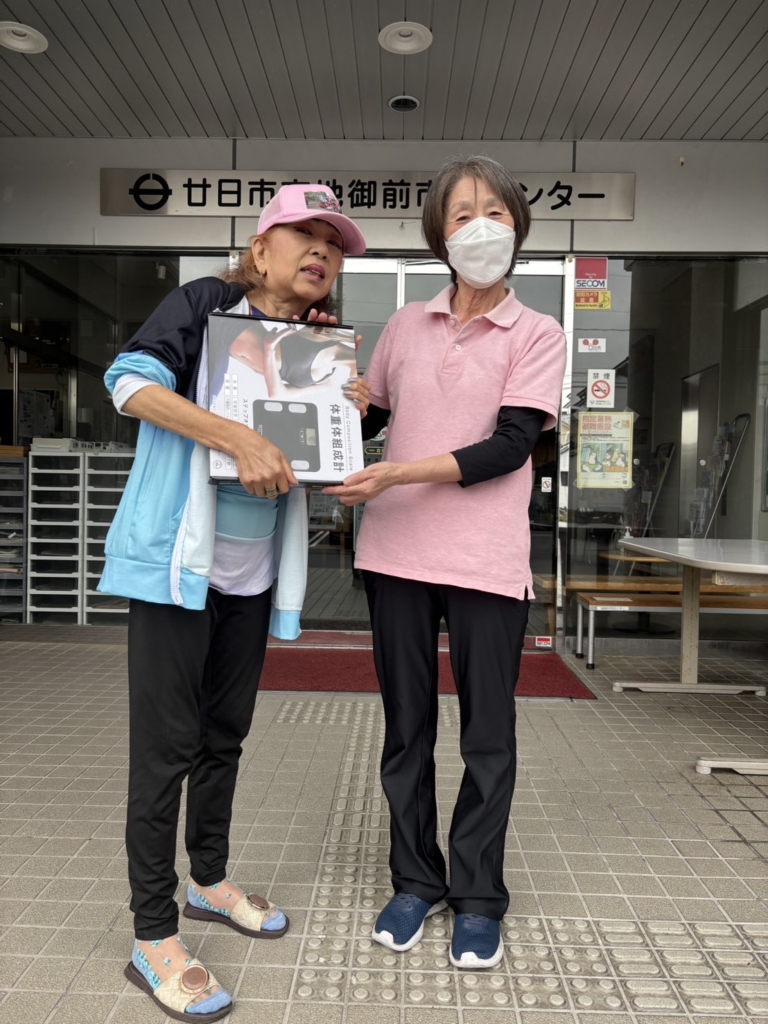 ５月の防災クイズ当選者へ賞品贈呈